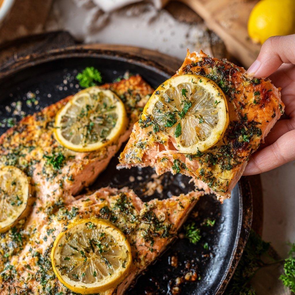 Zesty Baked Salmon with Herbs