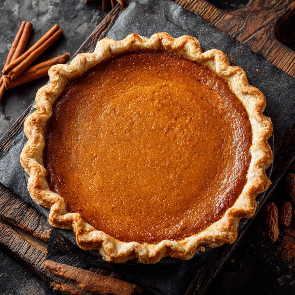 Festive Spiced Pumpkin Pie