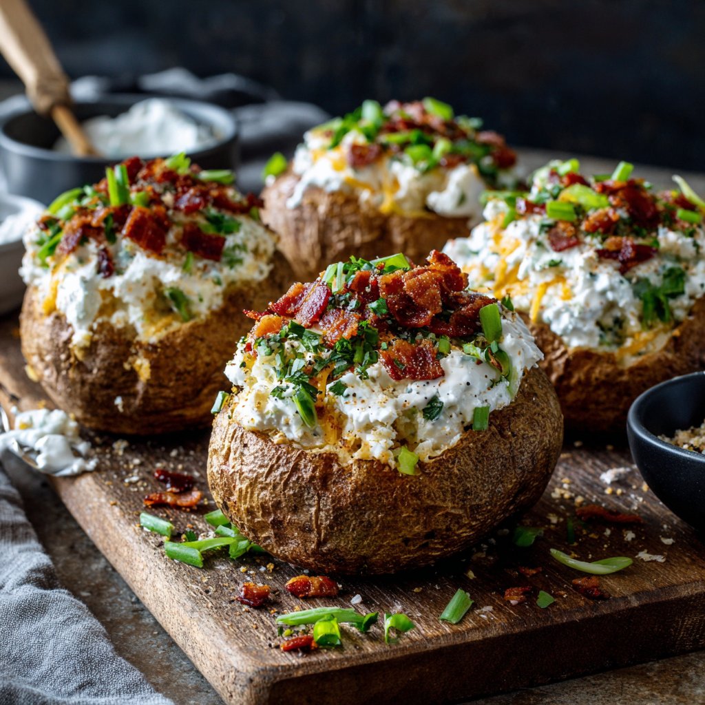 Loaded Baked Potato Cottage Cheese Bowls