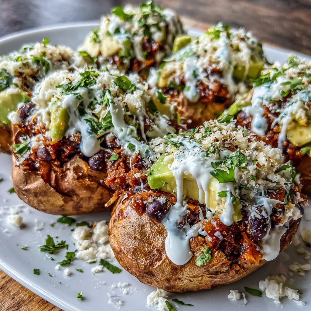 Taco Stuffed Sweet Potatoes