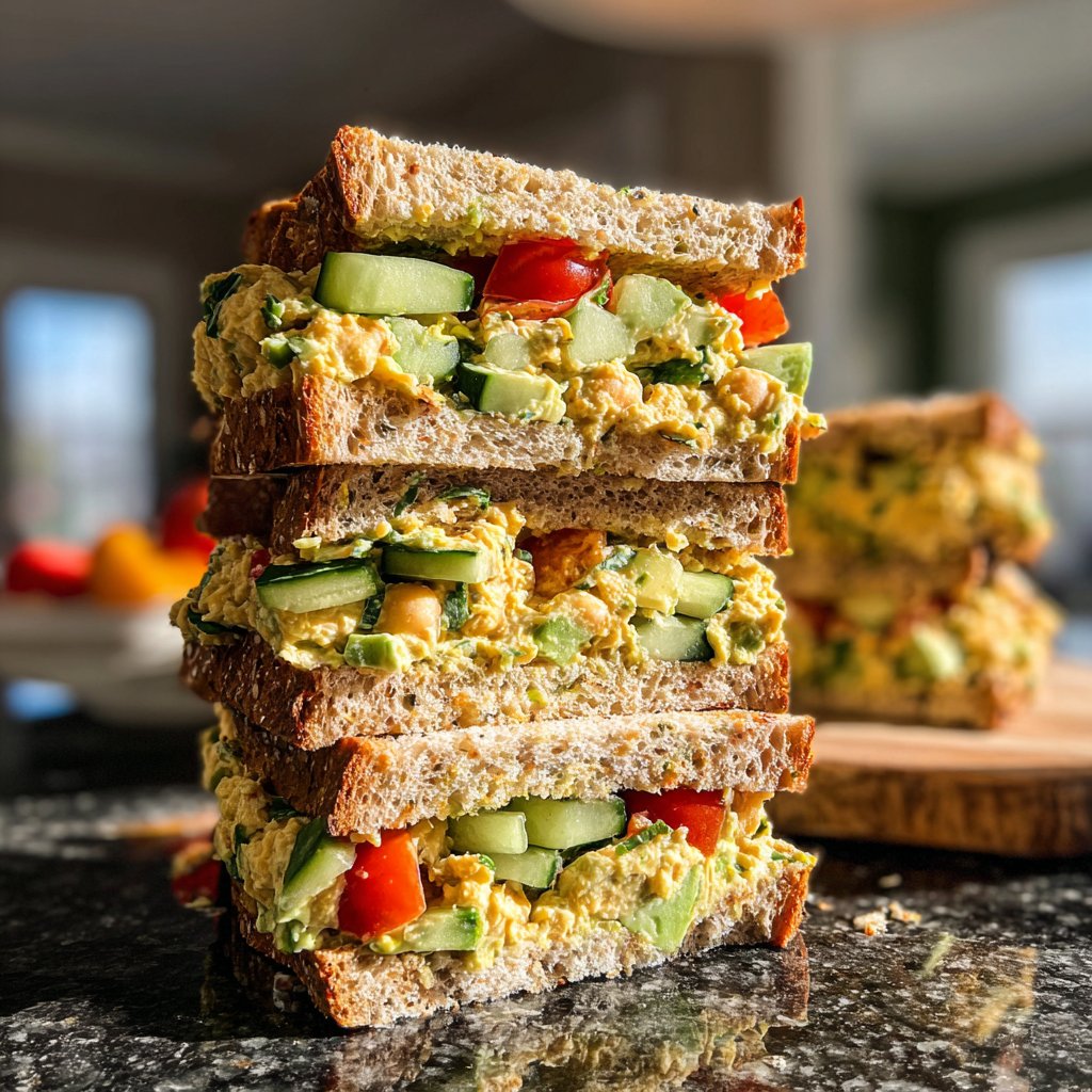 Vegan Chickpea Salad Sandwiches