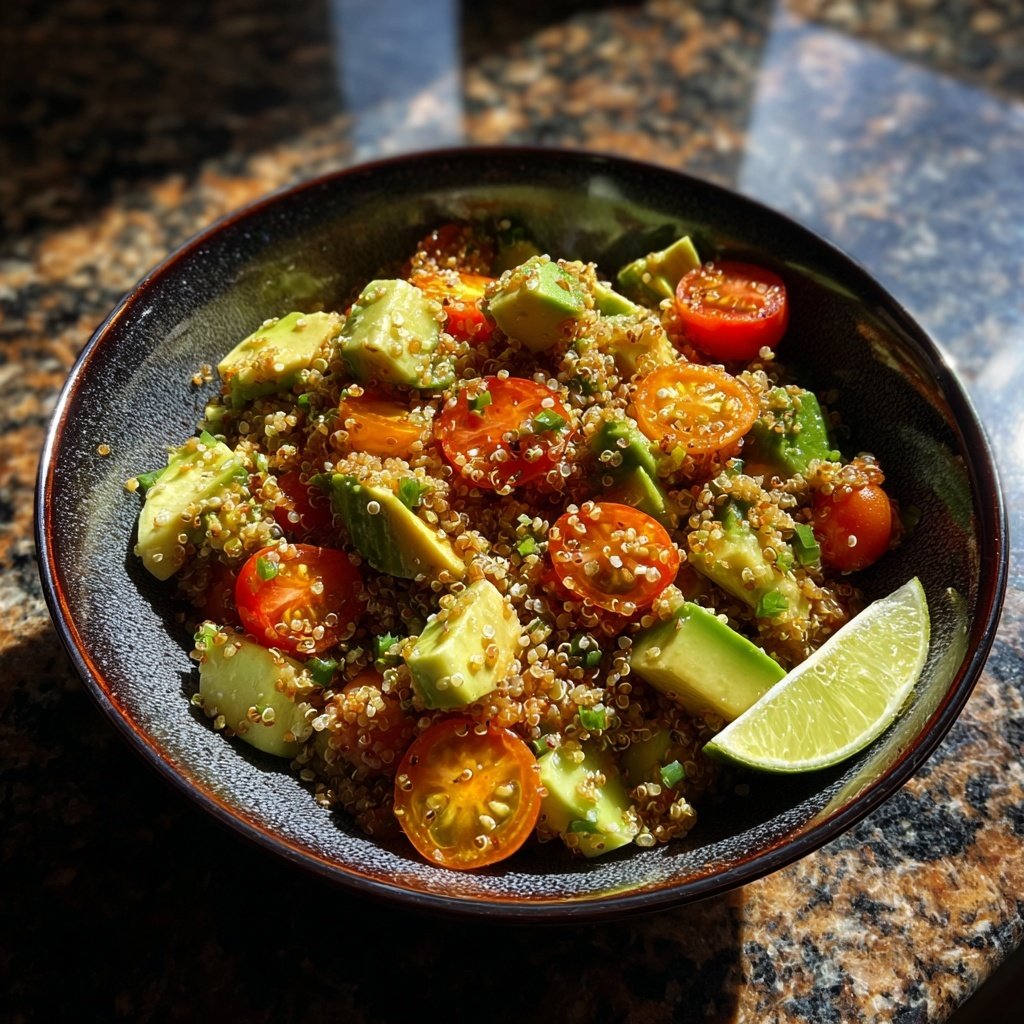 Healthy Avocado Quinoa Salad