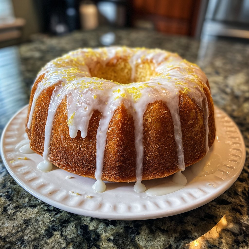 Lemon Cream Cheese Pound Cake